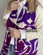 مانتو کتی بخارادوزی Neleen (بنفش)11