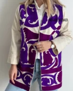 مانتو کتی بخارادوزی Neleen (بنفش)9