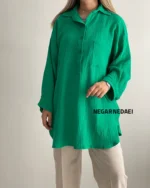 شومیز مانتویی comfy ( سبز )