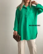 شومیز مانتویی comfy ( سبز )