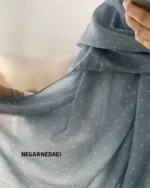 شال خالدار سبزابی