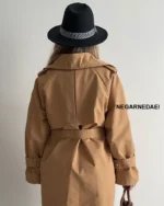 ترنچ کت wet قد بلند ( شتری )