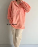 شومیز مانتویی fresh ( نارنجی)