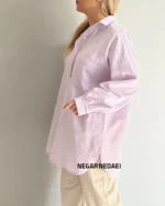 شومیز مانتویی fresh (یاسی)