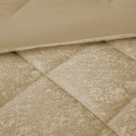 روتختی مینیمال مخمل طرح لوزی کرم کد 109000 - Image 3