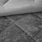 روتختی مینیمال مخمل طرح لوزی طوسی تیره کد 101300 - Image 2