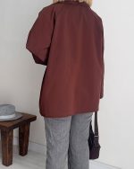 ترنچ کت Fly قهوه ای (قد کوتاه) - Image 6