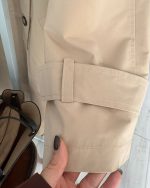 ترنچ کت Drop کرم (قد بلند) - Image 9