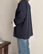 ترنچ کت Fly سرمه ای (قد کوتاه) - Image 3