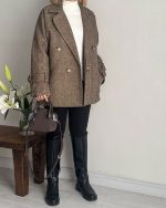 پالتوجناغی Cocoa قد کوتاه (نسکافه ای) - Image 7