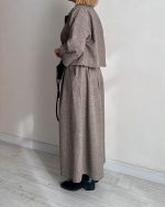 ست کت و دامن Tinto (نسکافه ای) - Image 5