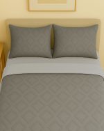 سرویس روتختی کاوری مینیمال طرح برجسته لوزی (طوسی) - Image 3