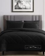 روتختی مینیمال کتان مخمل طرح لوزی - Image 10