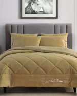 روتختی مینیمال کتان مخمل طرح لوزی - Image 2