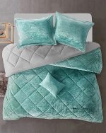 روتختی مینیمال مخمل طرح لوزی - Image 2