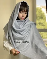 شال طوسی خالدار 1 ( اوتلت )