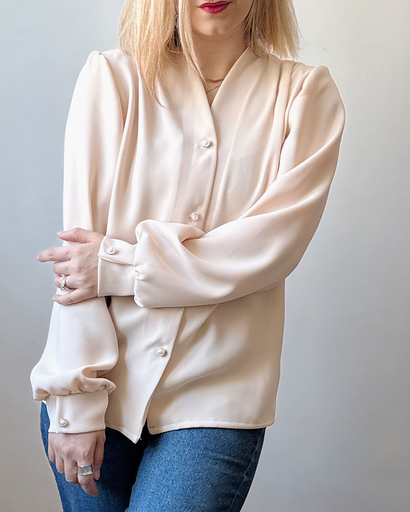 88 شومیز Lady (کرم) - Image 1