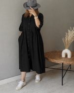 پیراهن/مانتو Aila (مشکی)
